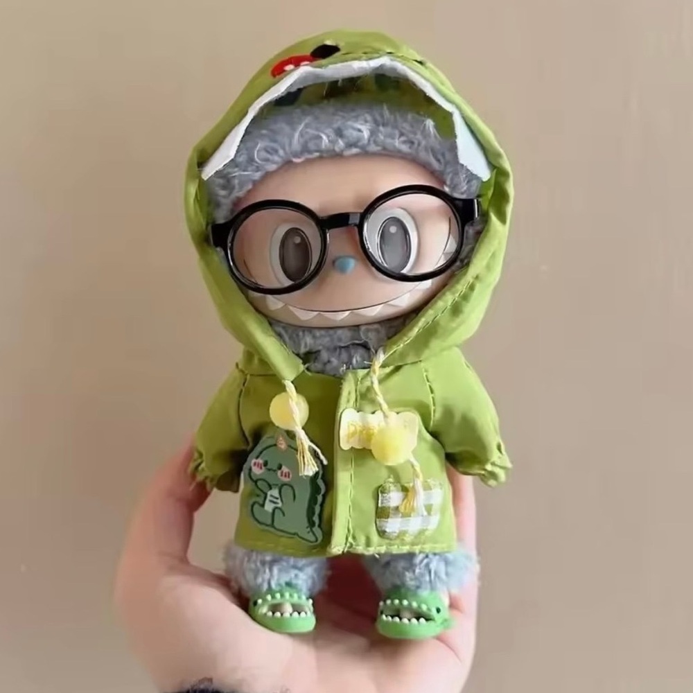 Outfit, glasses and shoes for Labubu doll